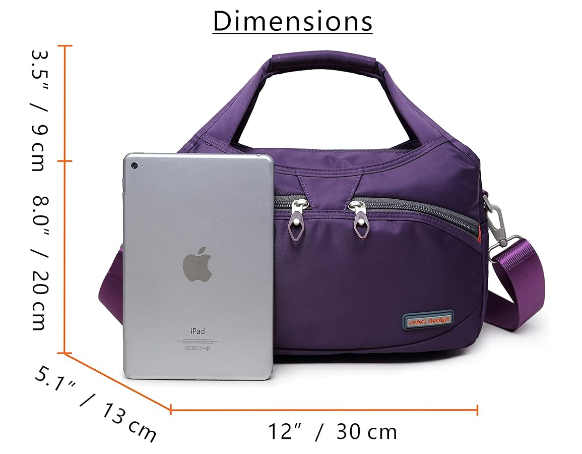 La Packmore Waterproof Nylon Crossbody Bags for Women Multi